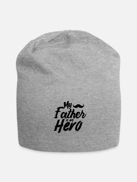 Father's Day Father's Day Father's Day - Jersey Beanie - heather gray - Front