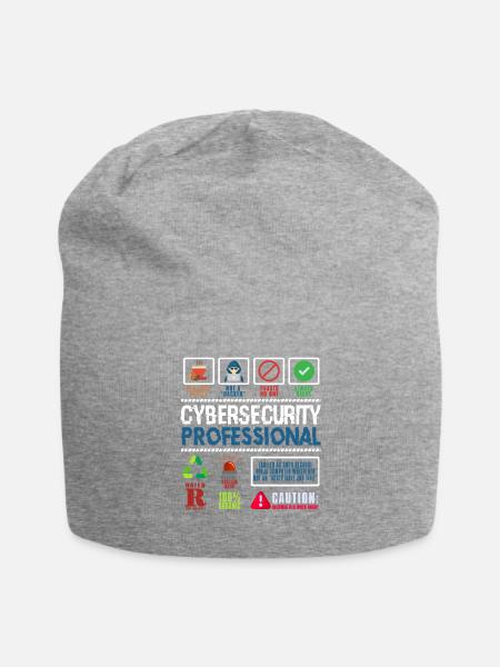Cybersecurity Professional Not a Hacker - Jersey Beanie - heather gray - Front