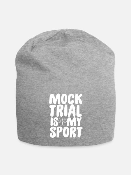 Mock Trial Is My Sport - Jersey Beanie - heather gray - Front