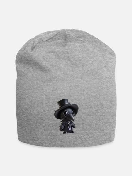 Plague Doctor Killer - Jersey Beanie - heather gray