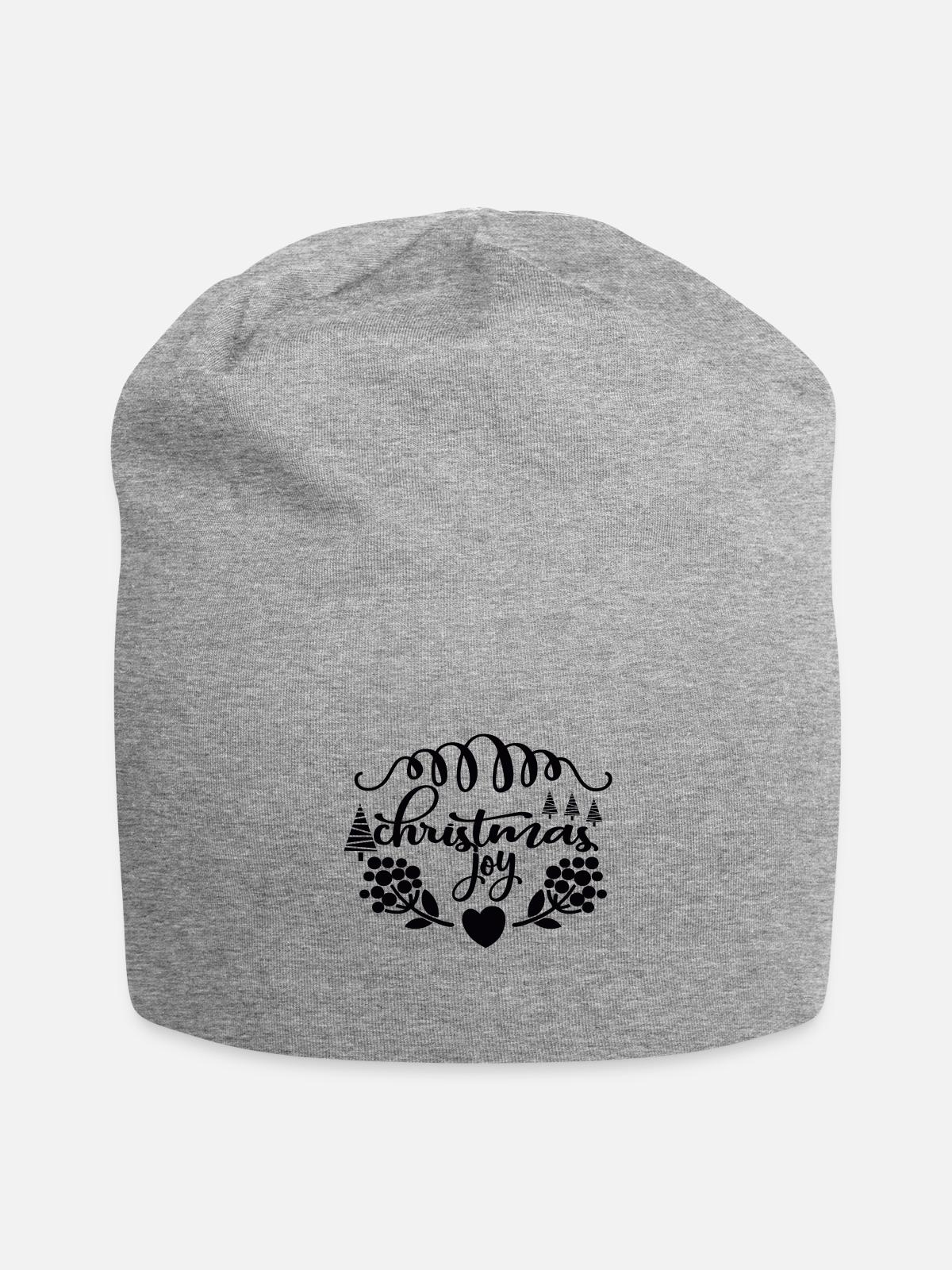 Christmas joy - Jersey Beanie - heather gray - Front