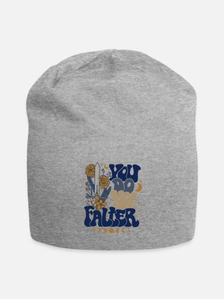 You Do Not Falter - Jersey Beanie - heather gray - Front