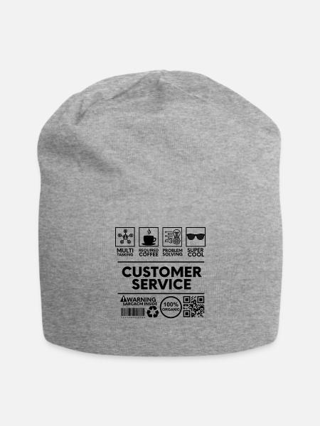 Customer Service - Jersey Beanie - heather gray - Front