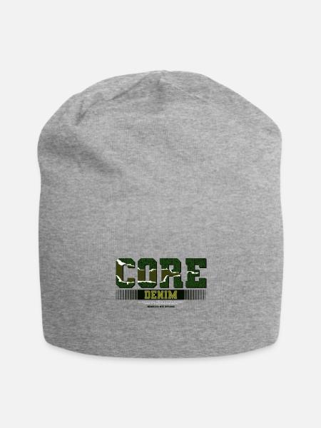 Core denim - Jersey Beanie - heather gray - Front