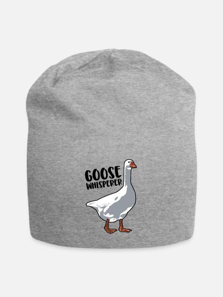 Goose Whisperer - Jersey Beanie - heather gray