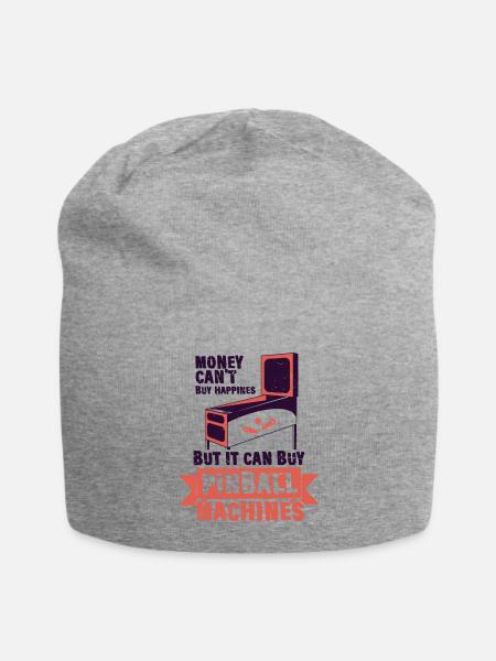 Money Can t Buy Happines But It Can Buy Pinball - Jersey Beanie - heather gray