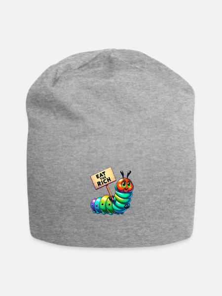 Eat The Rich - Jersey Beanie - heather gray - Front