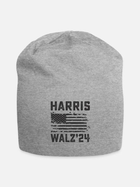 Harris Walz'24 - Jersey Beanie - heather gray - Front