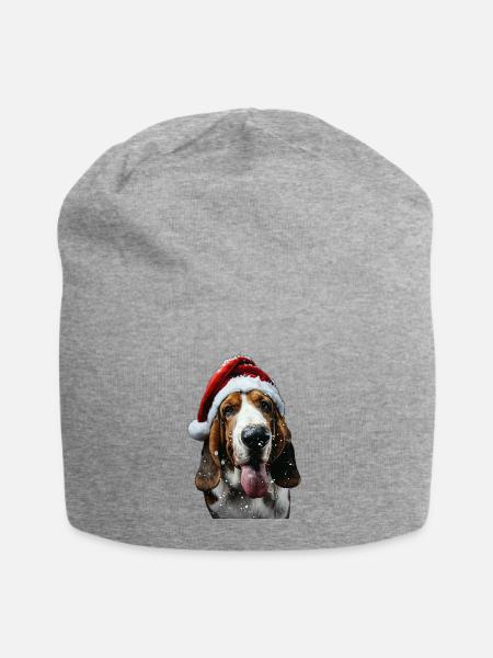 Basset Hound - Jersey Beanie - heather gray - Front
