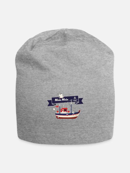 Good Morning! Hello! - Jersey Beanie - heather gray