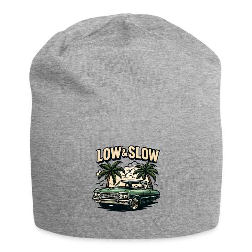 Classic Lowrider Car | Low & Slow Retro T-Shirt - Jersey Beanie