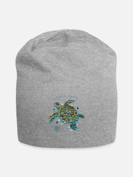 Turtle Island - Jersey Beanie - heather gray - Front
