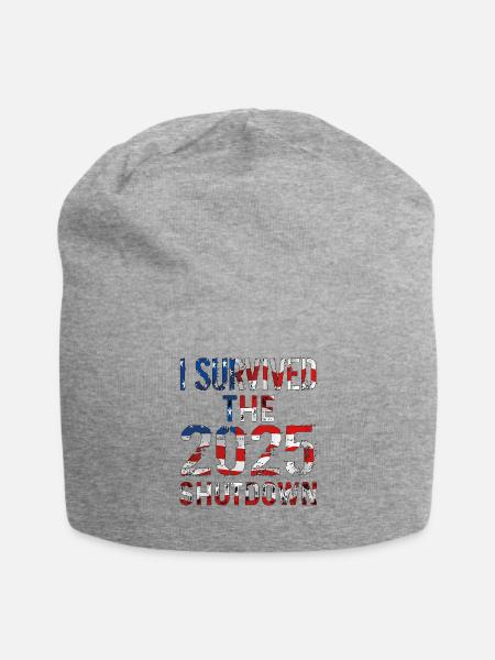 I Survived the 2020s Shutdown - Jersey Beanie - heather gray