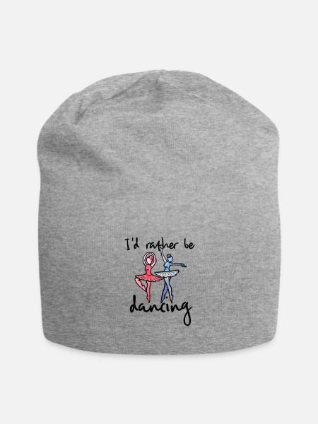 I'd Rather Be Dancing Duo - Jersey Beanie - heather gray