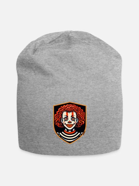 Clown Shield: Retro Comic - Jersey Beanie - heather gray - Front