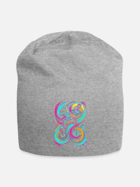 Gaming Controllers - Jersey Beanie - heather gray - Front