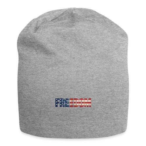 Freedom American Flag Distressed Patriotic Shirt - Jersey Beanie