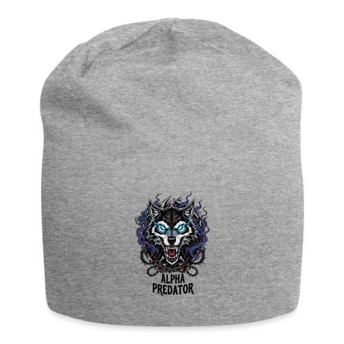 Alpha Predator Wolf Fierce Neon Eyes - Jersey Beanie