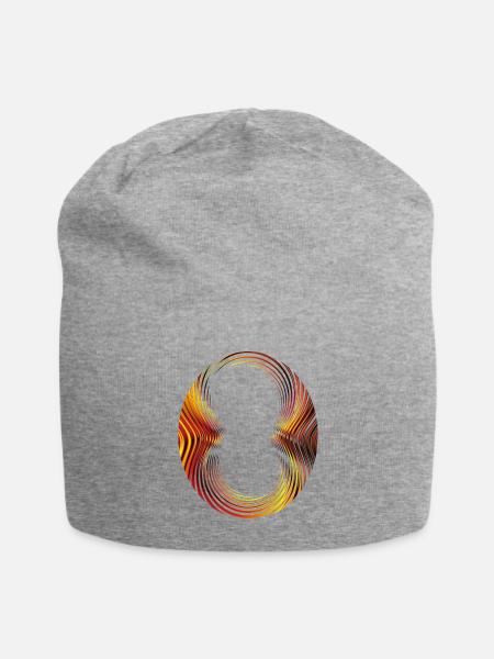 Chromatic Ring Portrait - Jersey Beanie - heather gray