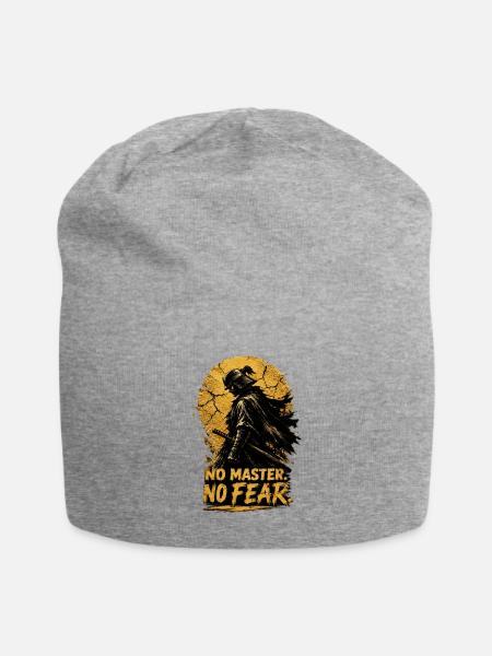 NO MASTER, NO FEAR - Ronin Samurai Spirit - Jersey Beanie - heather gray - Front