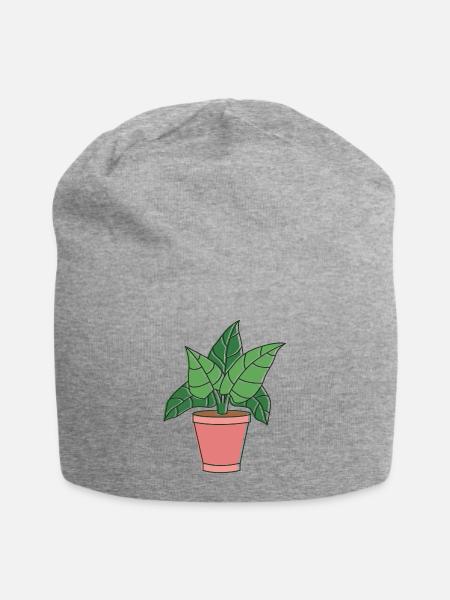 fall plants - Jersey Beanie - heather gray
