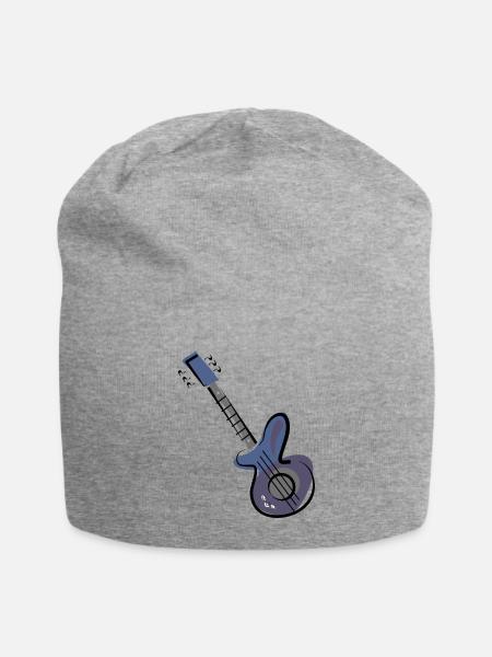 Guitar - Jersey Beanie - heather gray - Front
