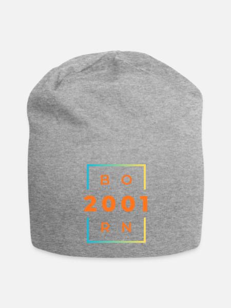 Yearframe 201 Neon Orange - Jersey Beanie - heather gray