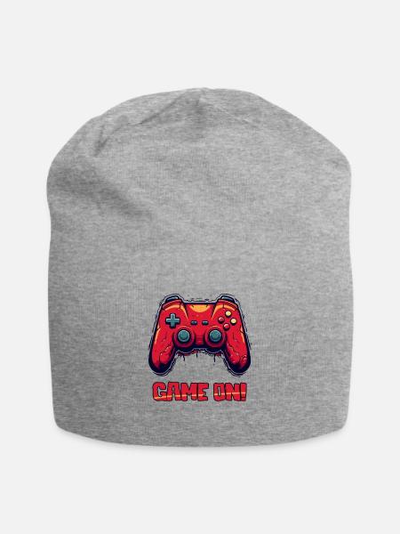Game On: Gaming Controller - Jersey Beanie - heather gray - Front