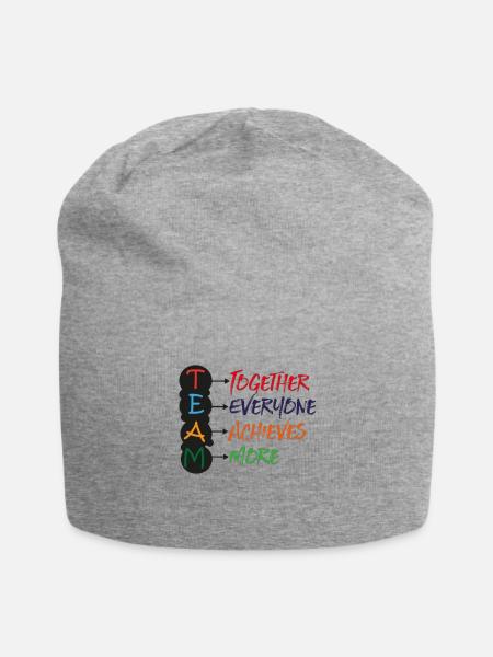 Men's T Shirt - Design by Nike69 - Jersey Beanie - heather gray - Front