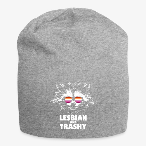 Lesbian and Trashy Raccoon Sunglasses Lesbian - Jersey Beanie