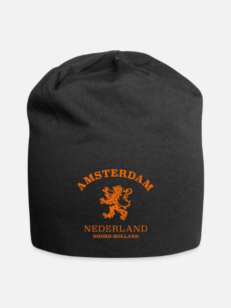 AMSTERDAM Netherlands - Jersey Beanie - black - Front