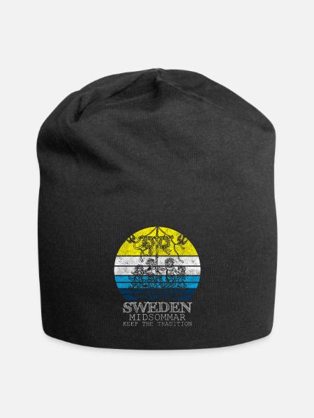 Festival Flowers Ritual Solstice - Jersey Beanie - black - Front