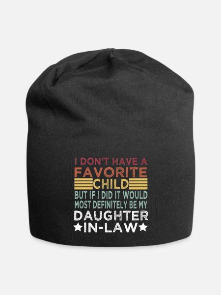 Favorite Child But If I Did It Would Most Definite - Jersey Beanie - black