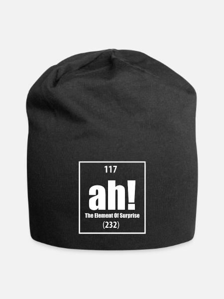 AH The Element of Surprise - Jersey Beanie - black - Front
