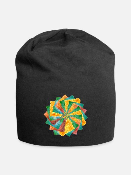 Windmill in colors - Jersey Beanie - black - Front