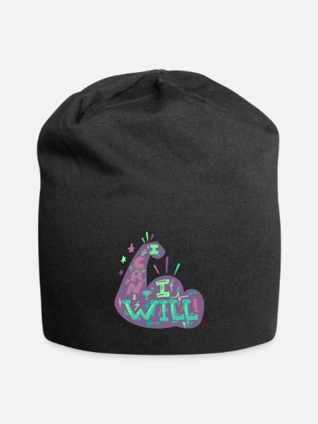Quotes - Jersey Beanie - black - Front
