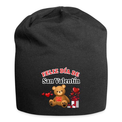Valentine's Day Celebration Bears Love Hearts. - Jersey Beanie