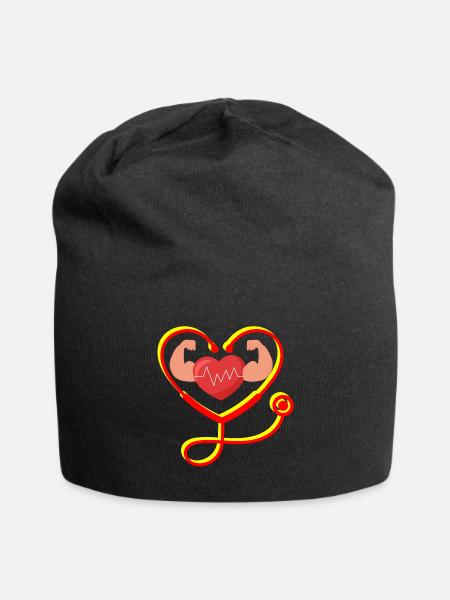 Stethoscope - Jersey Beanie - black - Front