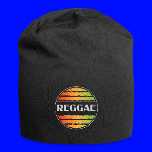 Reggae celebration vibrant rasta music design - Jersey Beanie