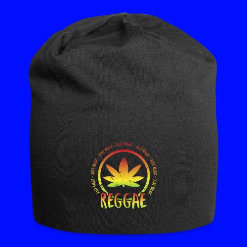 Chill Reggae Vibes Just Relax Rasta Music Art - Jersey Beanie