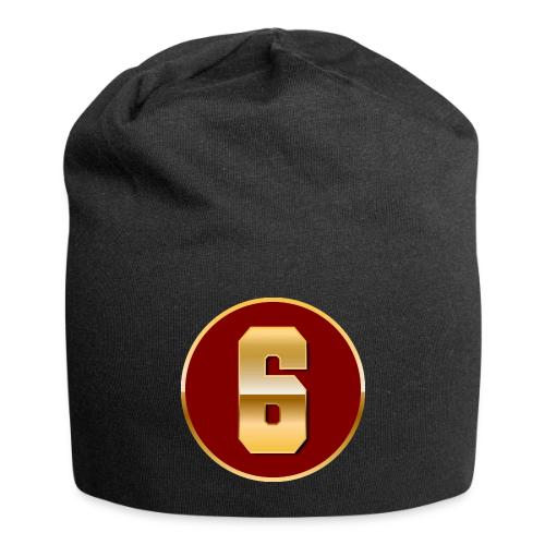 Number 6 in Gold Varsity Font - Jersey Beanie