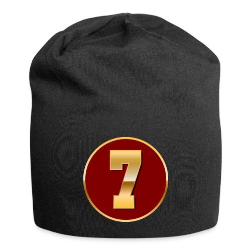 Number 7 in Gold Varsity Font - Jersey Beanie