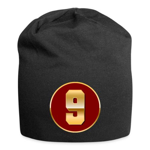 Number 9 in Gold Varsity Font - Jersey Beanie