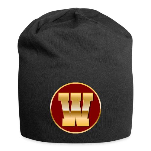Letter W – Capital Varsity Alphabet Monogram - Jersey Beanie