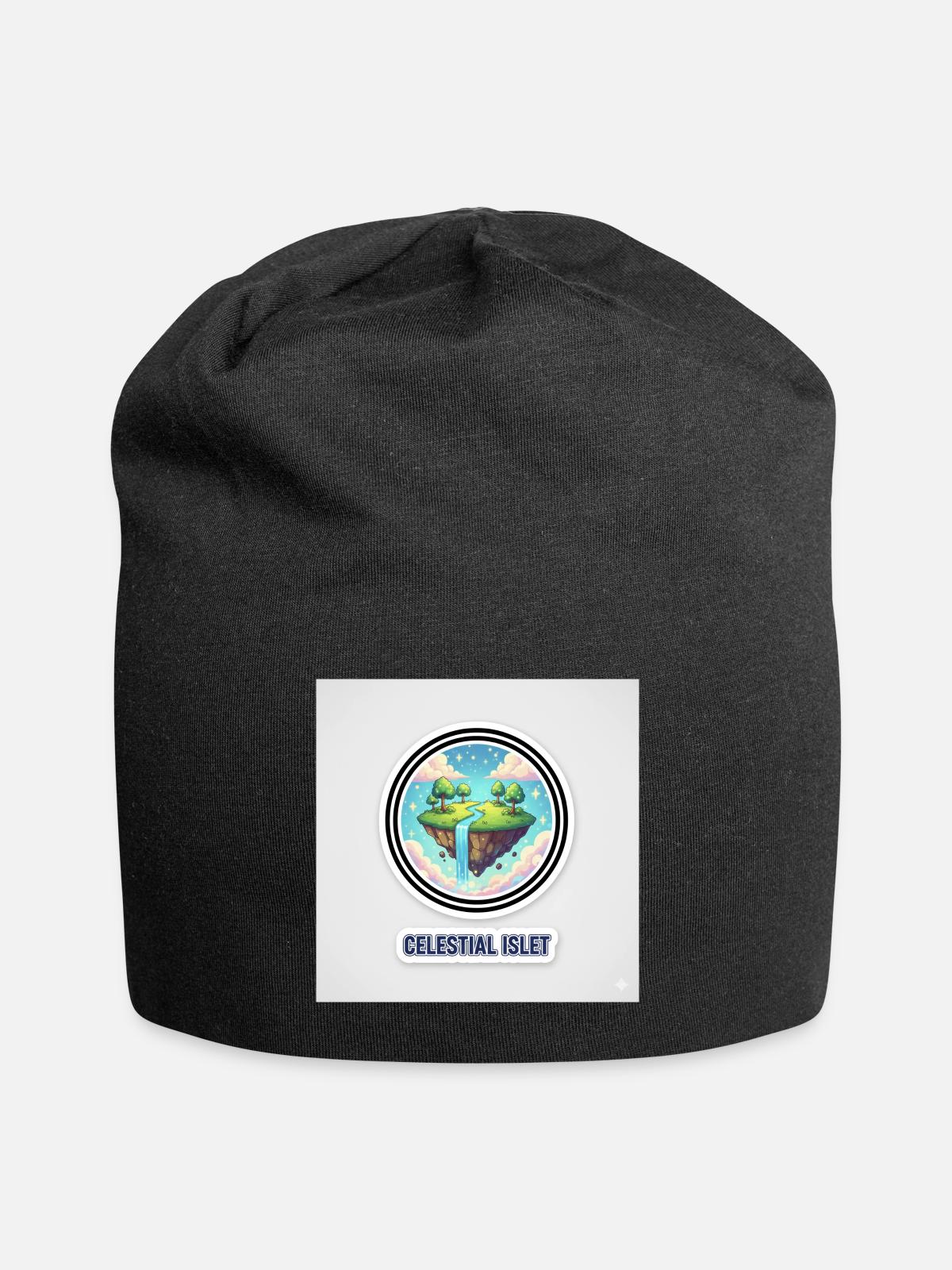 Celestial Islet - Jersey Beanie - black - Front