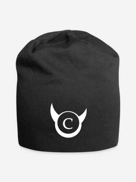 Winged Crest C Logo - Jersey Beanie - black