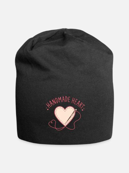 Stitched With Care - Jersey Beanie - black