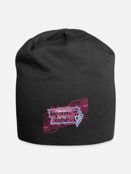 Winner Mode Esports Neon Logo - Jersey Beanie - black - Front