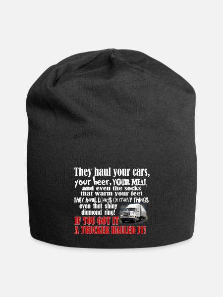 Trucker Hauled It - Jersey Beanie - black