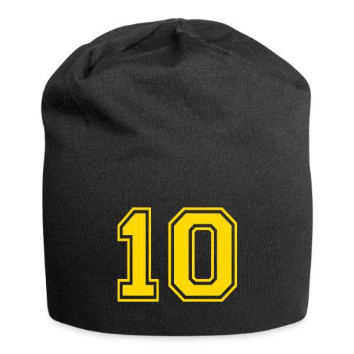Number 10 in a classic athletic collegiate font - Jersey Beanie